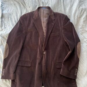Stafford Dark Brown Blazer with Elbow Patches